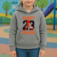 Ready To Hoop Basketball 23 Kids Hoodie thumb 3