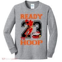 Ready To Hoop Basketball 23 Kids Long Sleeve Shirt thumb 0