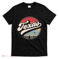 Retro Texas Home State TX Cool 70s Style Sunset T-Shirt thumb 0
