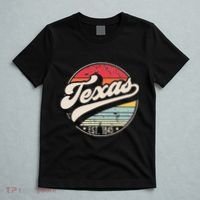 Retro Texas Home State TX Cool 70s Style Sunset T-Shirt thumb 5
