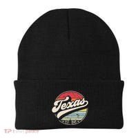 Retro Texas Home State TX Cool 70s Style Sunset Beanie thumb 0