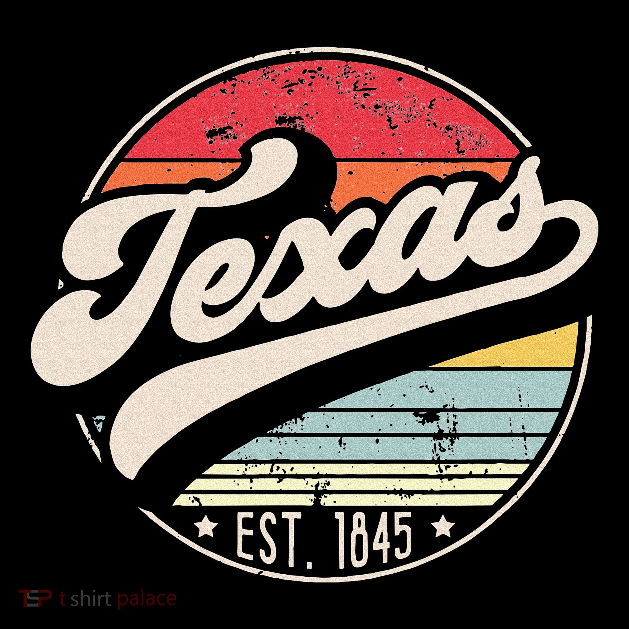 Retro Texas Home State TX Cool 70s Style Sunset Mousepad
