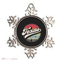 Retro Texas Home State TX Cool 70s Style Sunset Ornament thumb 0
