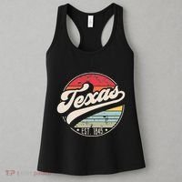 Retro Texas Home State TX Cool 70s Style Sunset Women's Tank Top thumb 3