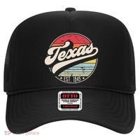 Retro Texas Home State TX Cool 70s Style Sunset Hat thumb 0