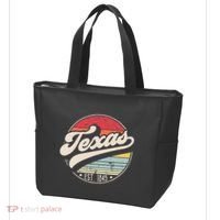 Retro Texas Home State TX Cool 70s Style Sunset Tote Bag thumb 3