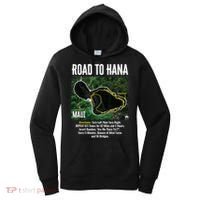 Road To Hana Map Maui Island Surfing Hawaiian Beach Summer Women's Hoodie thumb 0