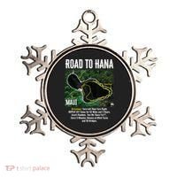 Road To Hana Map Maui Island Surfing Hawaiian Beach Summer Ornament thumb 0