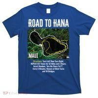 Road To Hana Map Maui Island Surfing Hawaiian Beach Summer T-Shirt thumb 0