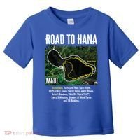 Road To Hana Map Maui Island Surfing Hawaiian Beach Summer Toddler T-Shirt thumb 0