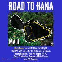 Road To Hana Map Maui Island Surfing Hawaiian Beach Summer Kids Sweatshirt thumb 2