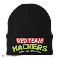 Red Team Hackers Heroes In A Popped Shell Beanie thumb 0