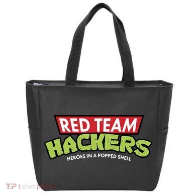 Red Team Hackers Heroes In A Popped Shell Tote Bag