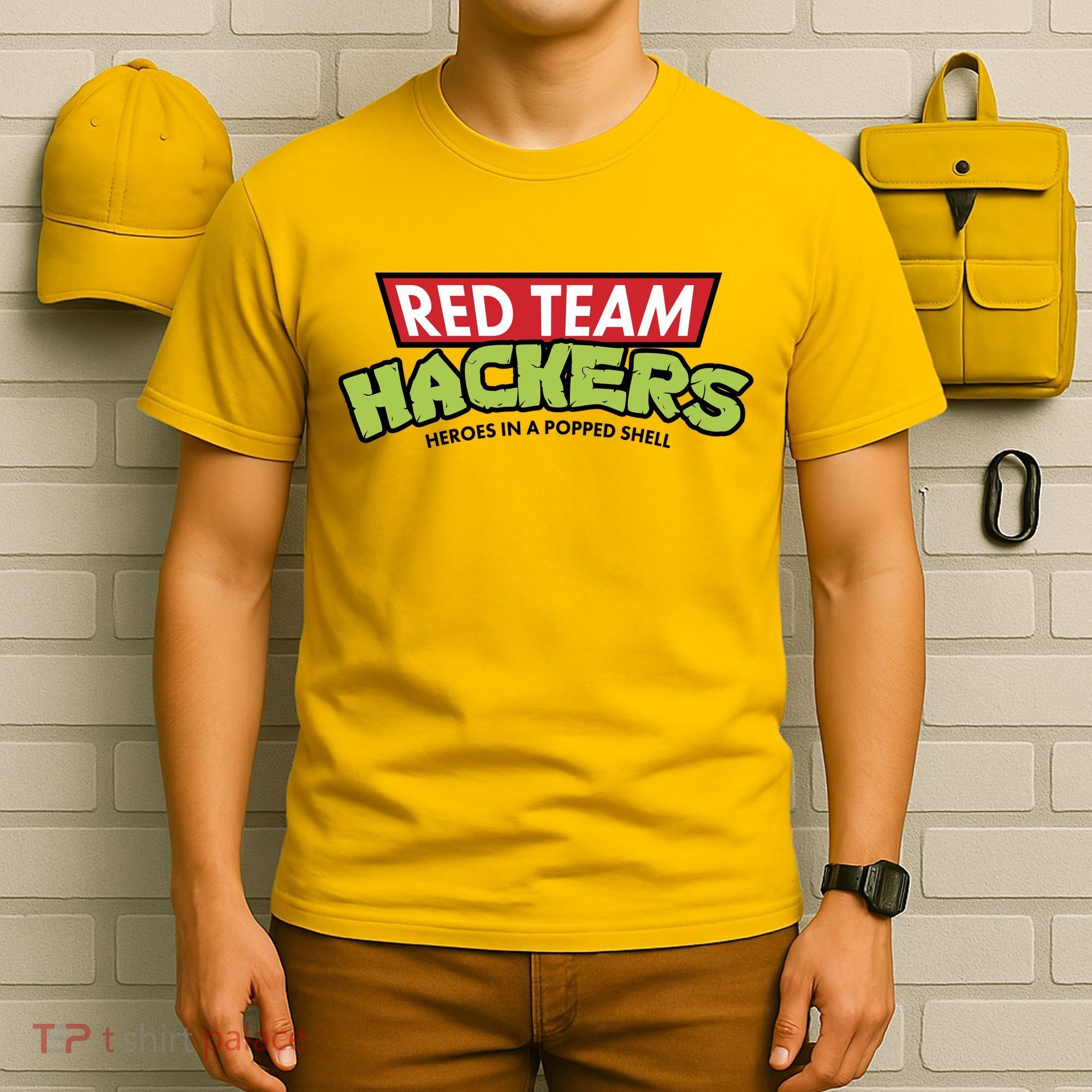 Red Team Hackers Heroes In A Popped Shell T-Shirt