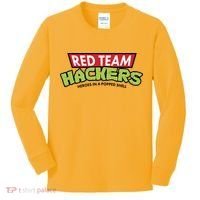 Red Team Hackers Heroes In A Popped Shell Kids Long Sleeve Shirt thumb 0