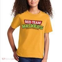 Red Team Hackers Heroes In A Popped Shell Kids T-Shirt thumb 2