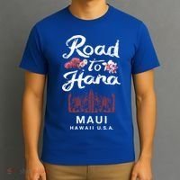 Road To Hana Maui Hawaiian Gift T-Shirt thumb 3