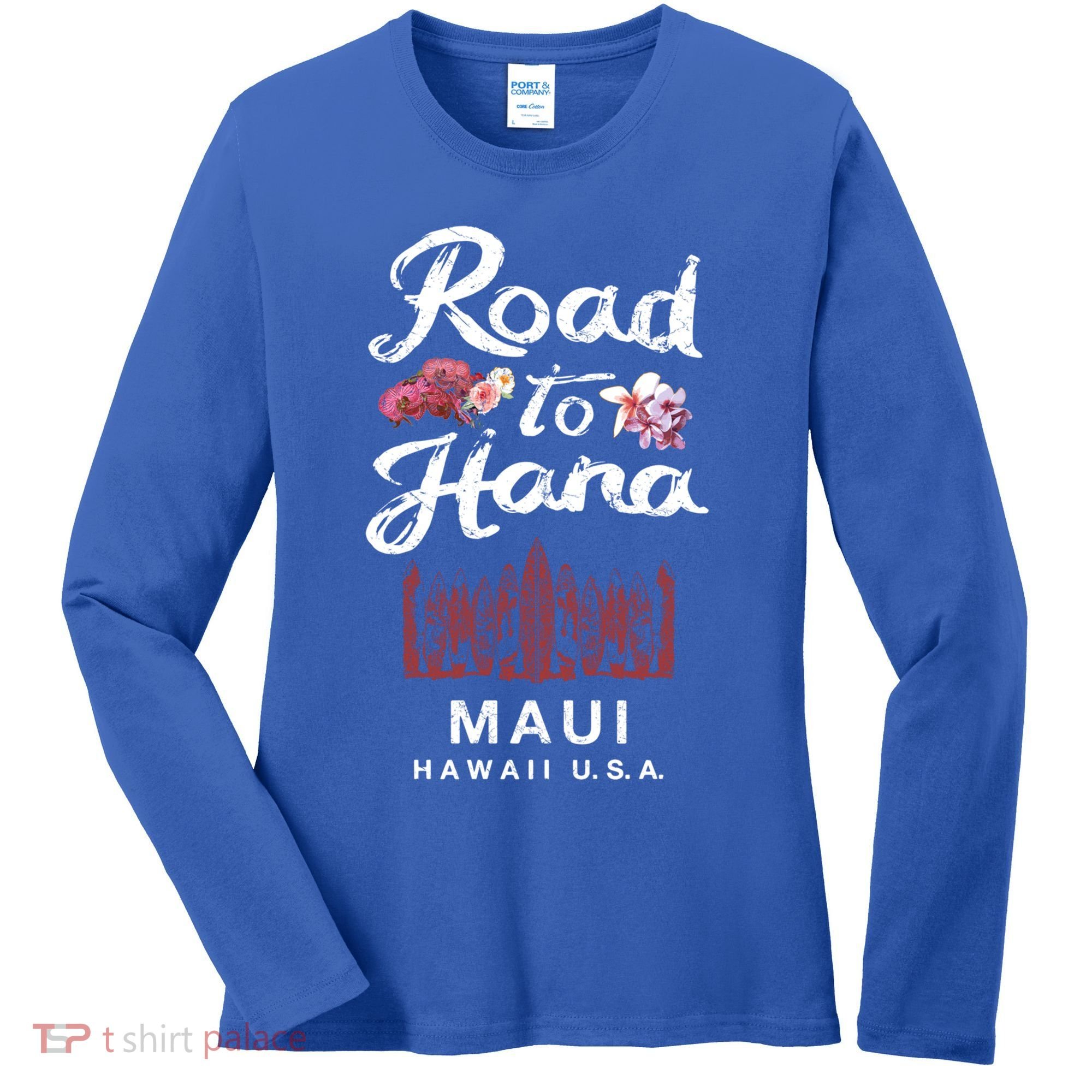Road To Hana Maui Hawaiian Gift Women's Long Sleeve Shirt