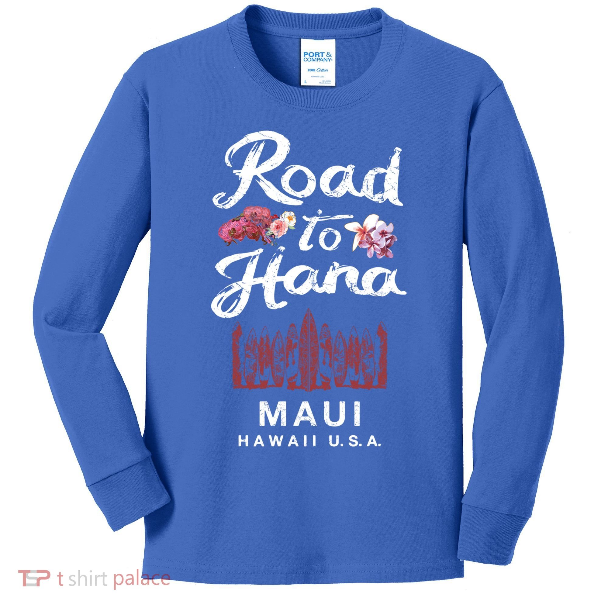 Road To Hana Maui Hawaiian Gift Kids Long Sleeve Shirt