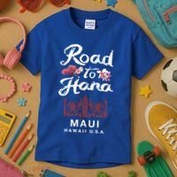 Road To Hana Maui Hawaiian Gift Kids T-Shirt thumb 3