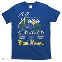 Road To Hana Survivor Curvy Palm Maui Hawaii Lover Gift T-Shirt thumb 0