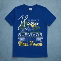 Road To Hana Survivor Curvy Palm Maui Hawaii Lover Gift T-Shirt thumb 5