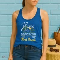 Road To Hana Survivor Curvy Palm Maui Hawaii Lover Gift Women's Tank Top thumb 2