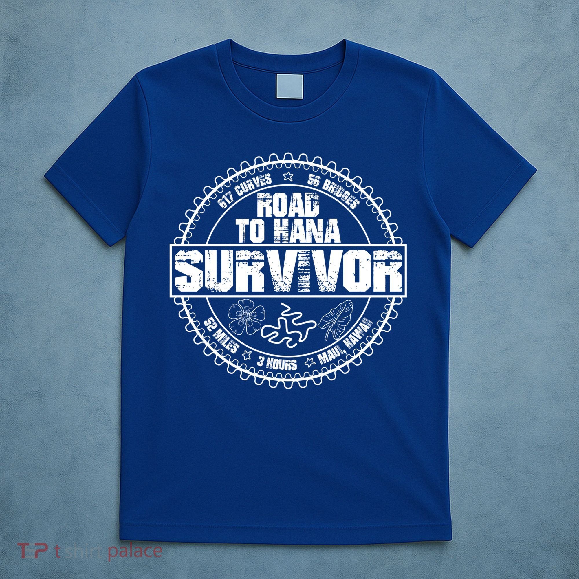 Road To Hana Survivor Curvy Palm Maui Hawaii Lover Gift T-Shirt