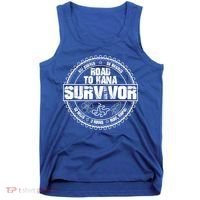 Road To Hana Survivor Curvy Palm Maui Hawaii Lover Gift Tank Top thumb 0