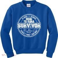 Road To Hana Survivor Curvy Palm Maui Hawaii Lover Gift Kids Sweatshirt thumb 0