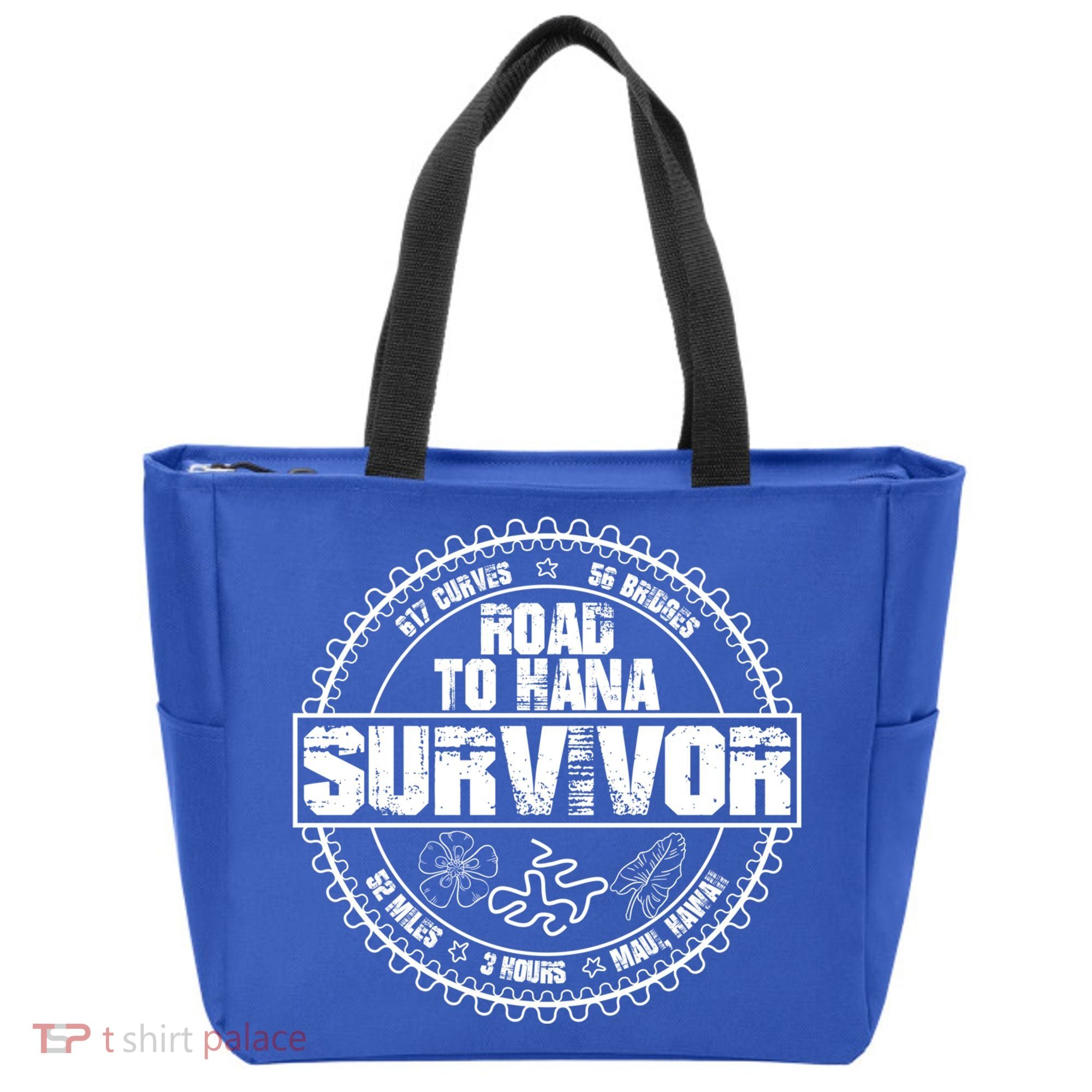 Road To Hana Survivor Curvy Palm Maui Hawaii Lover Gift Tote Bag