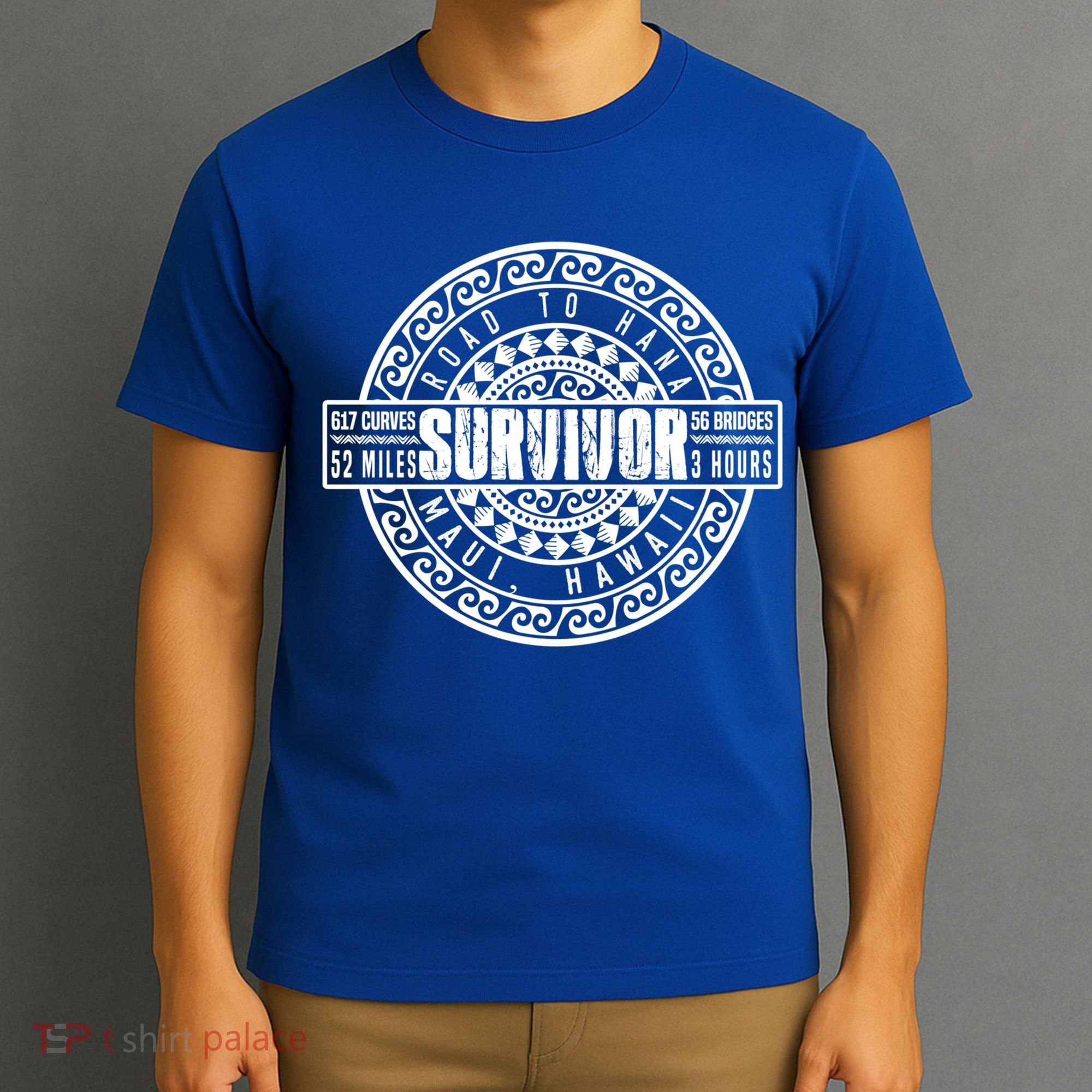 Road To Hana Survivor Curvy Palm Maui Hawaii Lover Gift T-Shirt