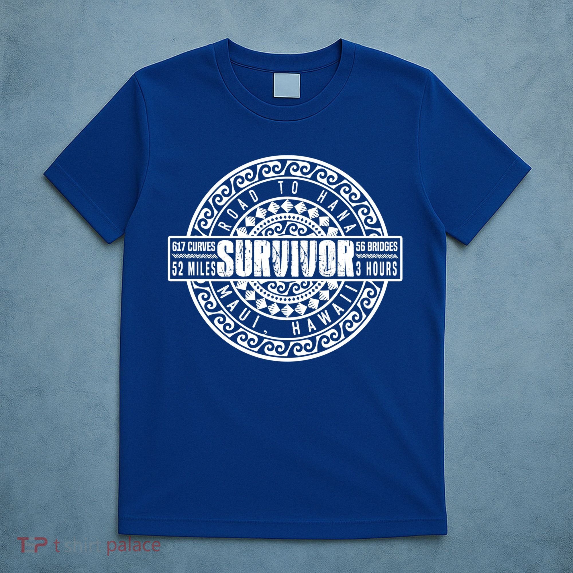 Road To Hana Survivor Curvy Palm Maui Hawaii Lover Gift T-Shirt