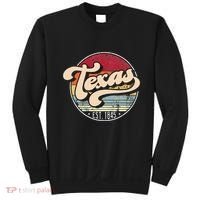 Retro Texas Home State Tx Cool 70s Style Sunset Sweatshirt thumb 0