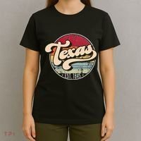 Retro Texas Home State Tx Cool 70s Style Sunset T-Shirt thumb 4