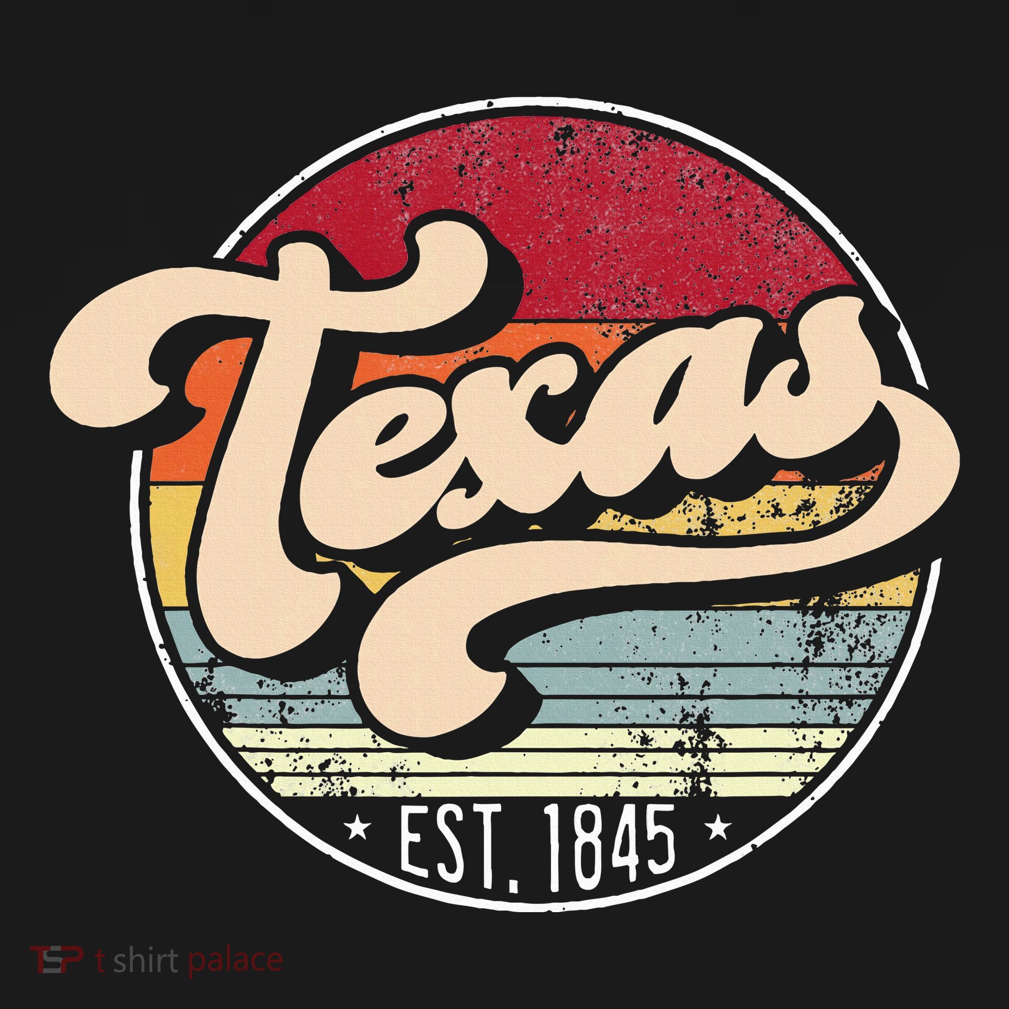 Retro Texas Home State Tx Cool 70s Style Sunset Backpack