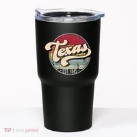Retro Texas Home State Tx Cool 70s Style Sunset Tumbler thumb 0