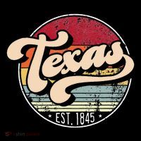 Retro Texas Home State Tx Cool 70s Style Sunset Ornament thumb 1