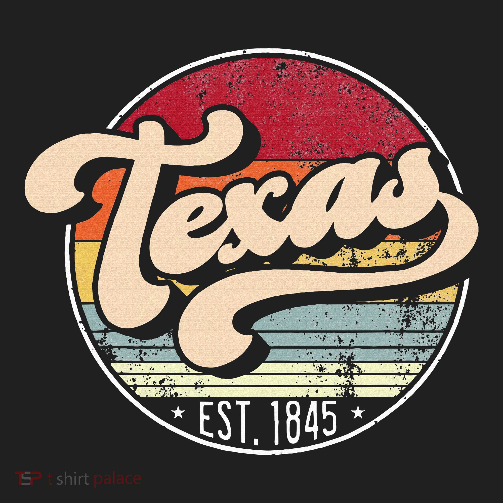 Retro Texas Home State Tx Cool 70s Style Sunset Hat