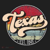 Retro Texas Home State Tx Cool 70s Style Sunset Golf Towel thumb 3