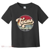 Retro Texas Home State Tx Cool 70s Style Sunset Toddler T-Shirt thumb 0