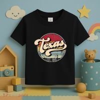 Retro Texas Home State Tx Cool 70s Style Sunset Toddler T-Shirt thumb 3