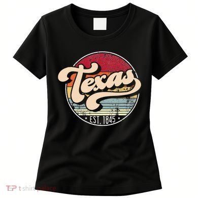 Retro Texas Home State Tx Cool 70s Style Sunset Women's T-Shirt