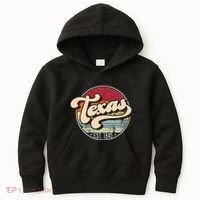 Retro Texas Home State Tx Cool 70s Style Sunset Kids Hoodie thumb 0