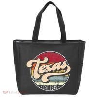 Retro Texas Home State Tx Cool 70s Style Sunset Tote Bag thumb 0