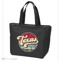 Retro Texas Home State Tx Cool 70s Style Sunset Tote Bag thumb 3