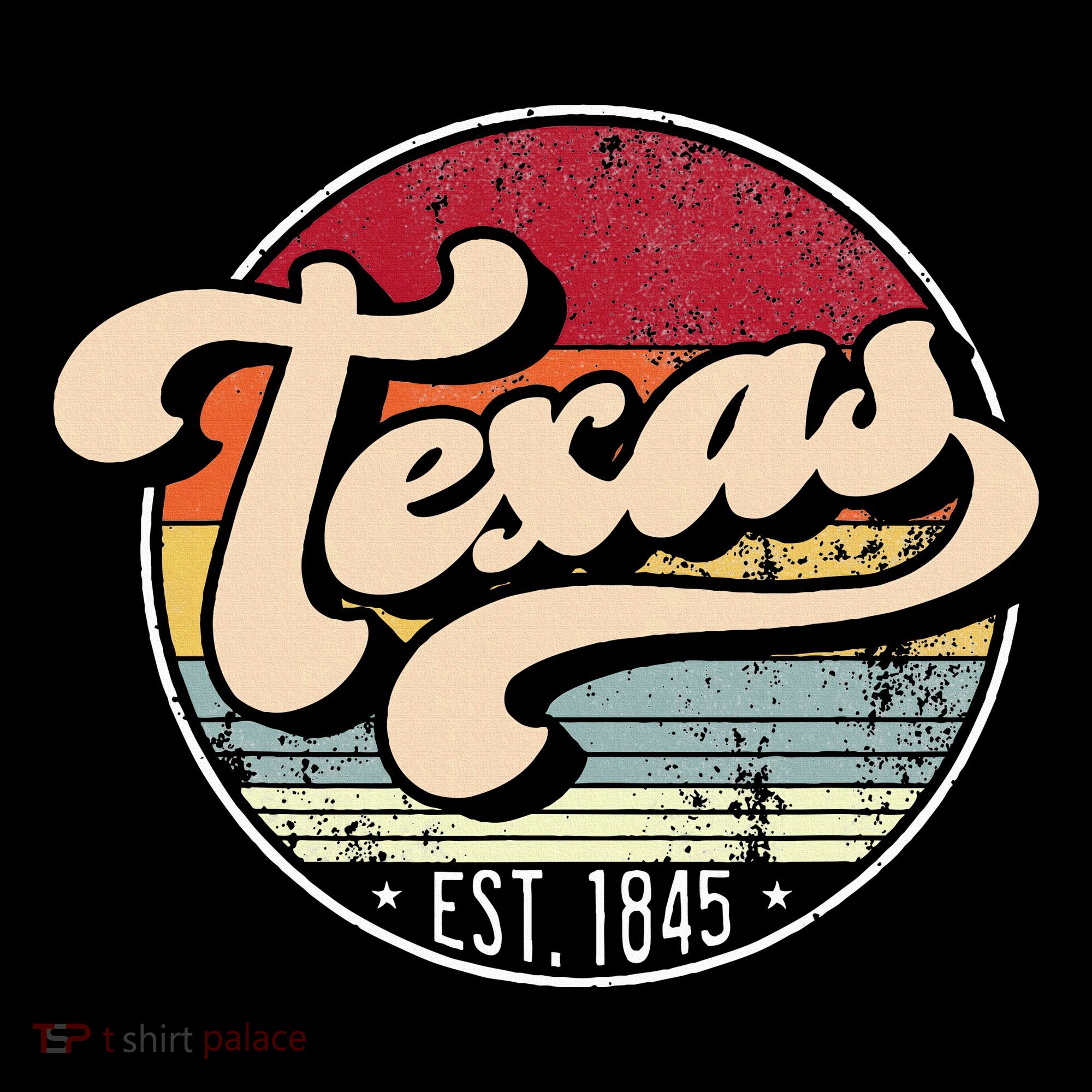 Retro Texas Home State Tx Cool 70s Style Sunset Tote Bag