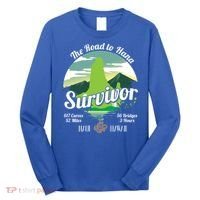 Road To Hana Survivor Curvy Palm Maui Hawaii Lover Gift Long Sleeve Shirt thumb 0