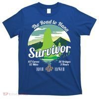 Road To Hana Survivor Curvy Palm Maui Hawaii Lover Gift T-Shirt thumb 0