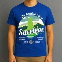 Road To Hana Survivor Curvy Palm Maui Hawaii Lover Gift T-Shirt thumb 3